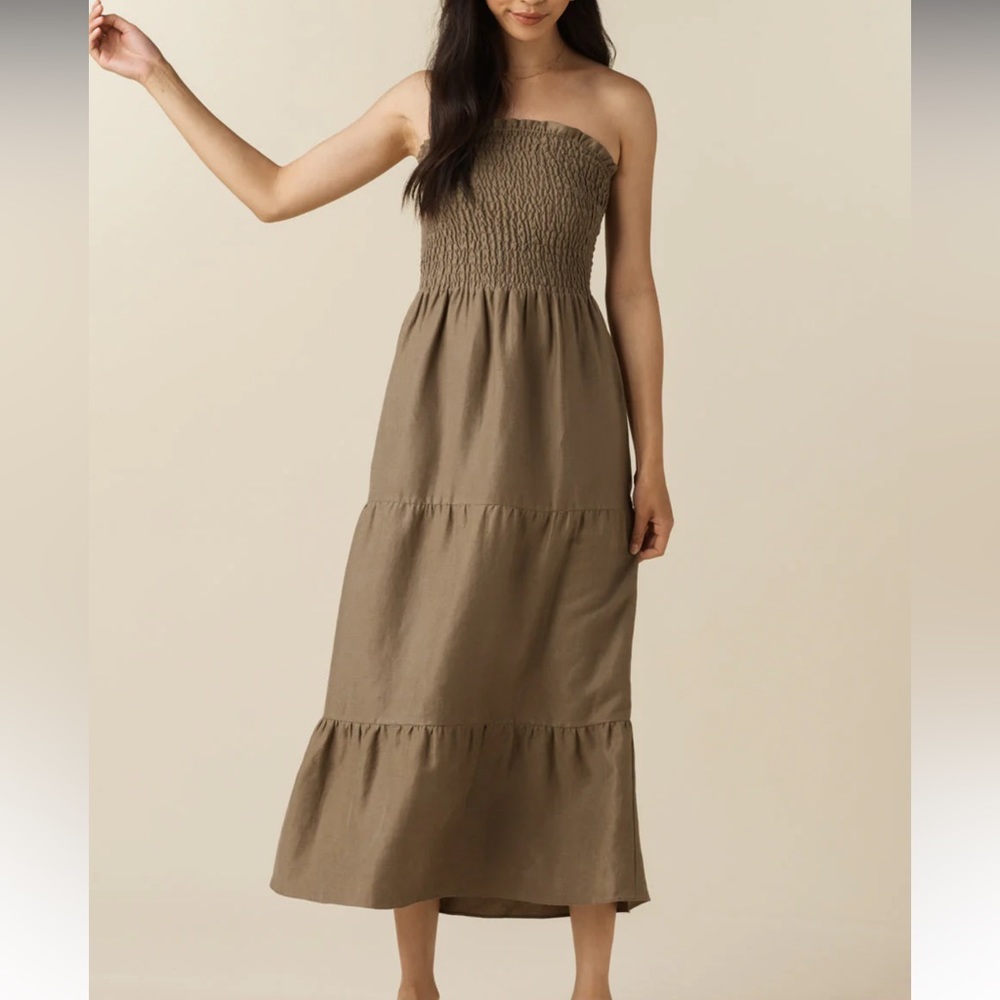 Vetta Smocked Tiered Dress